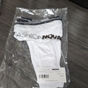 Fashion Nova Classic White Panty